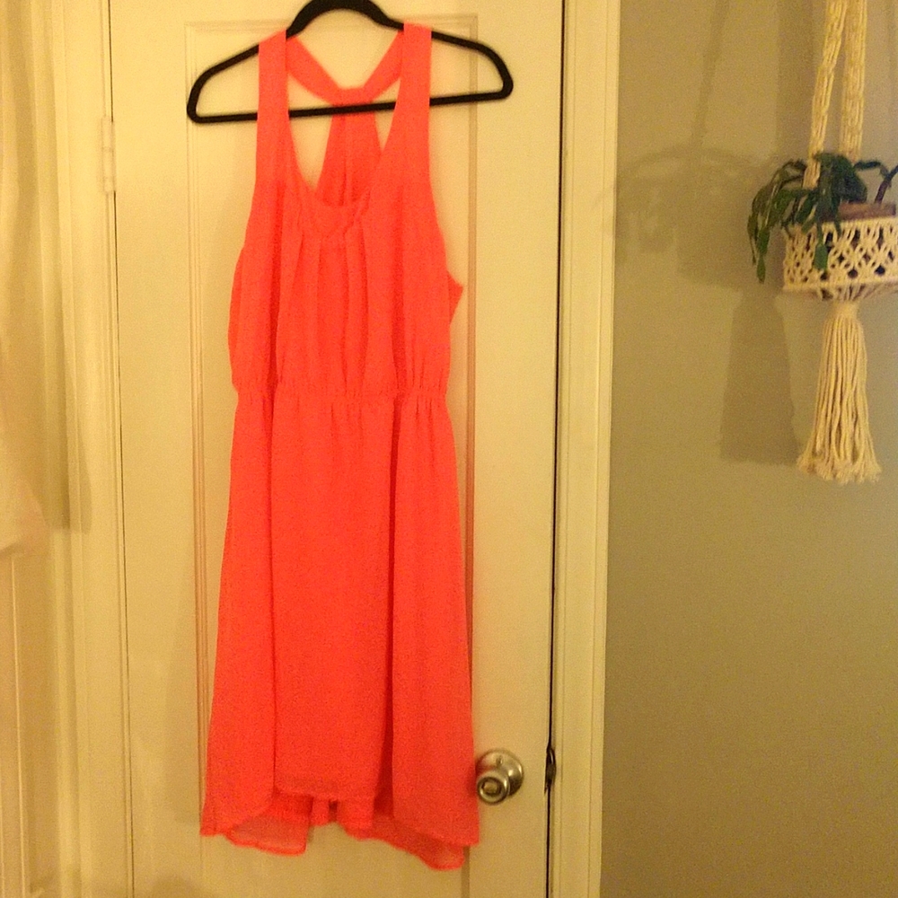 Eyeshadow neon pink dress size Large